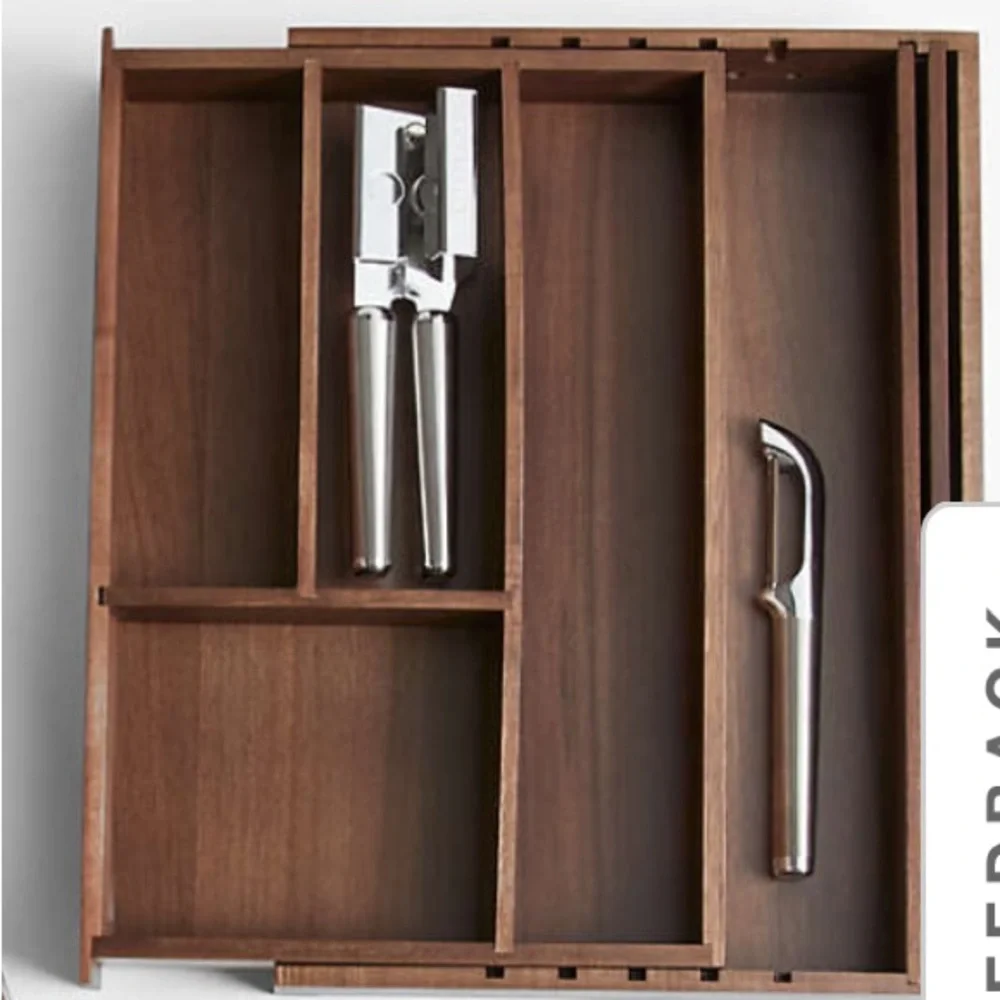 Brand new kitchen wood drawers organizer from Crate and Barrel